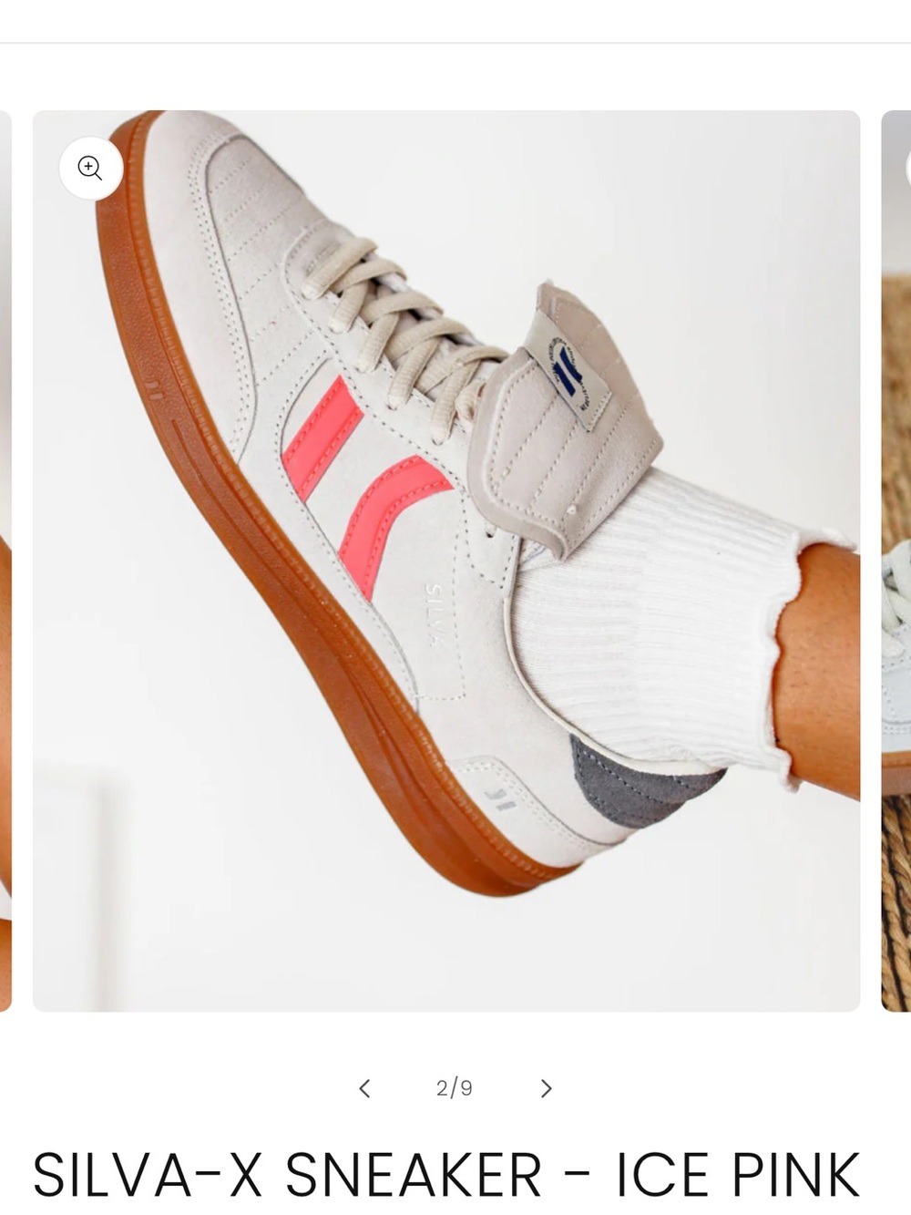 Coolway Goal Suede Silva Sneakers Pink/Cream Gum Sole Size 11 or 42.